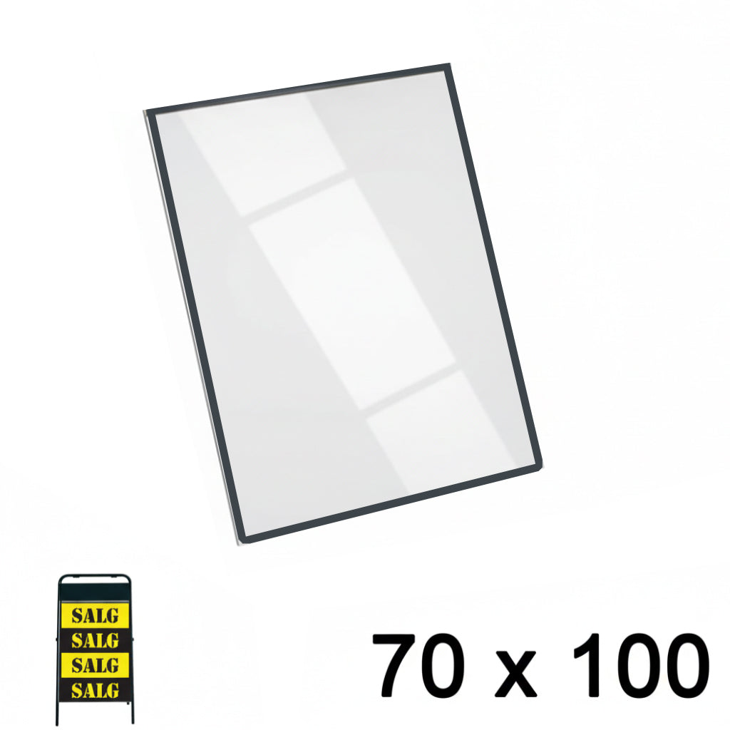 PET plade m/ magnetbånd (70 x 100 cm.)