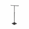 T-display - Højdejusterbar. Sort. H43-81 cm. Firkantet fod - smykkedisplay