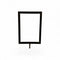 Sign frame, A5, metal, black