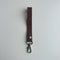 Leather strap, cognac. Narrow version. 1.6 x 17 cm. Jeans hook