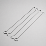Tvífaldur upphengiskrókur 41 cm. Pakki við 4 stk.