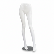 Female torso, legs - black. Metal base plate. Mannequin lower body. Hip twist