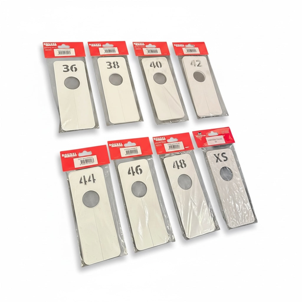 Afløgn hvítur størrelsisdelari, str. 36