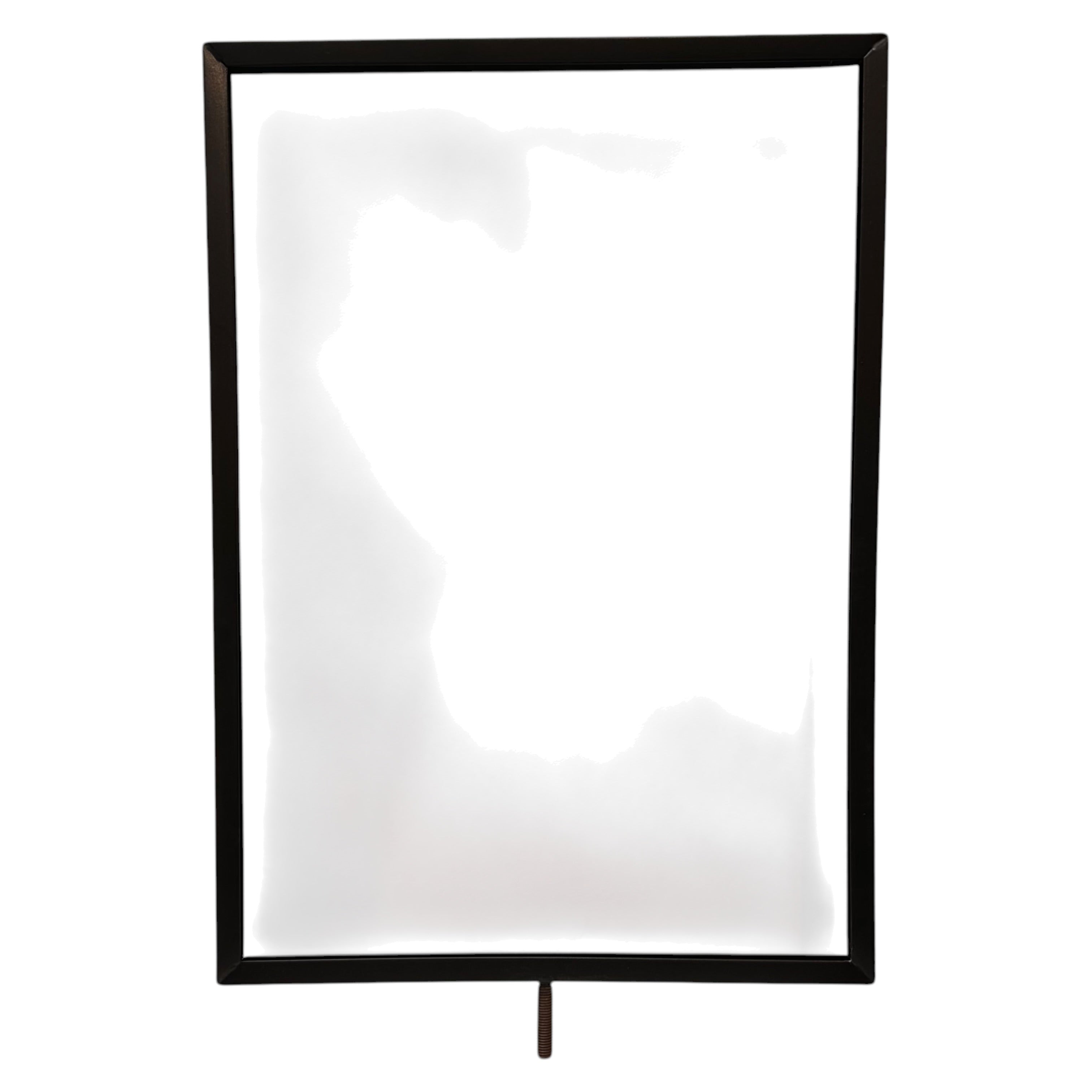 Skilteramme, A3, metal, sort