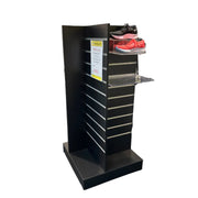 Star gondola - 60 x 60 xH135 cm. Black. Grooved panel. DEMO