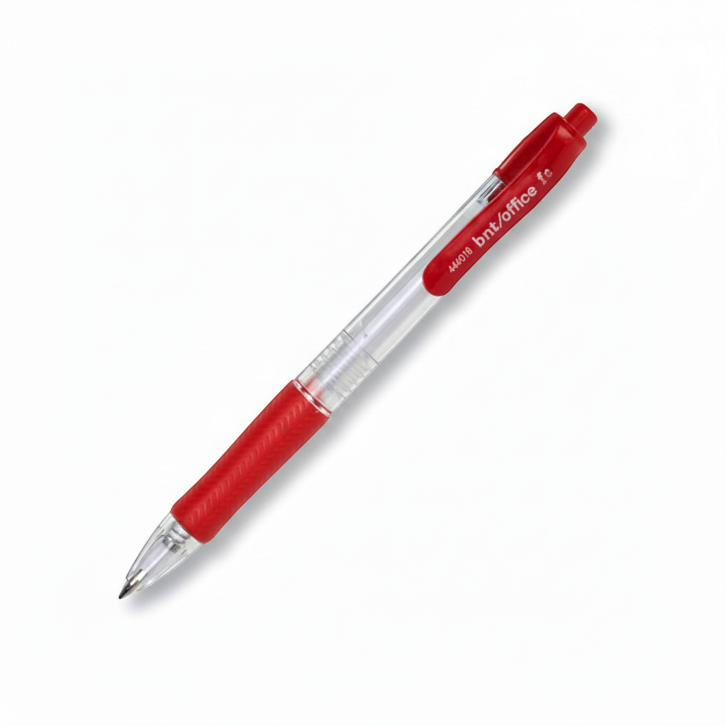 Ballpoint pen, 0.7 mm, rubber grip. Multiple colors