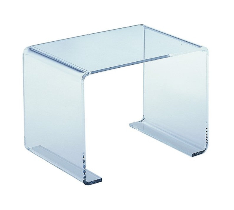 Acrylic pedestal, 22.5 x 15 x H 15 cm, clear