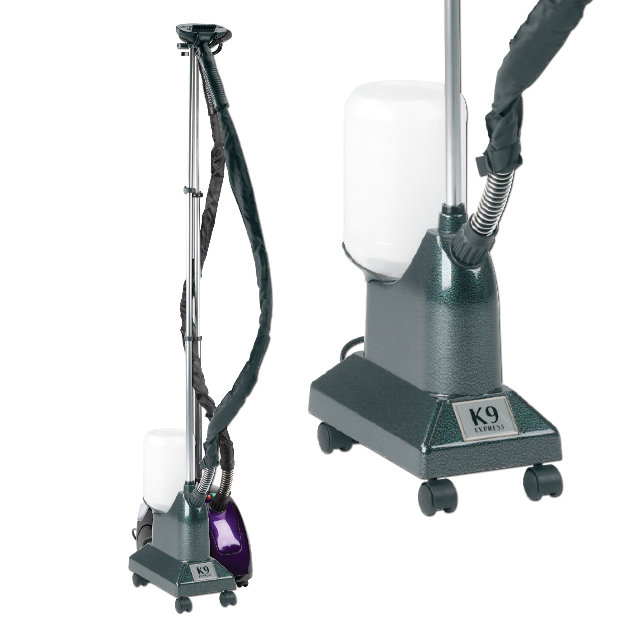 K9, lightweight steamer. Ready in 1 min., up to 120 min nonstop steaming. - For greater needs
