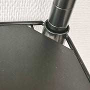 Plastplata, svørt, 44 x 44 cm. Botnpláta til Boxer