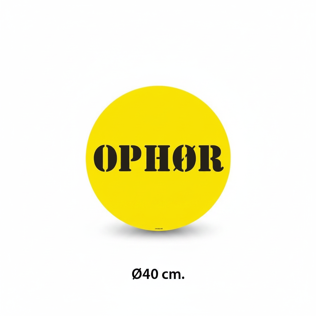 Poster - OPHØR - Ø40 cm.