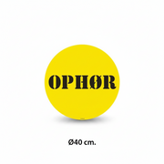 Poster - OPHØR - Ø40 cm.