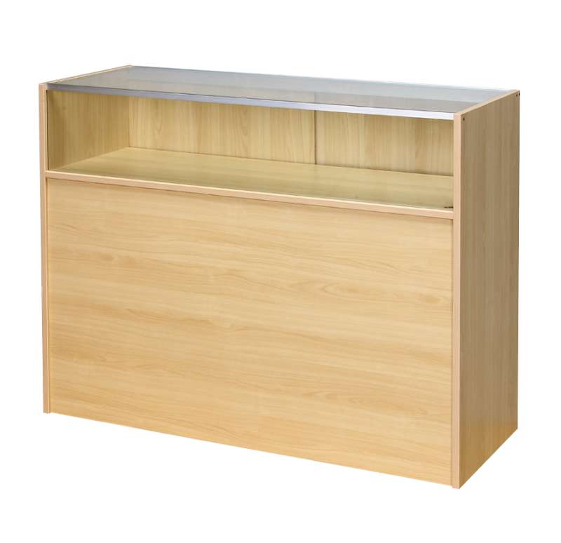 Ahorn Slimline disk med glasfront og skydelåger