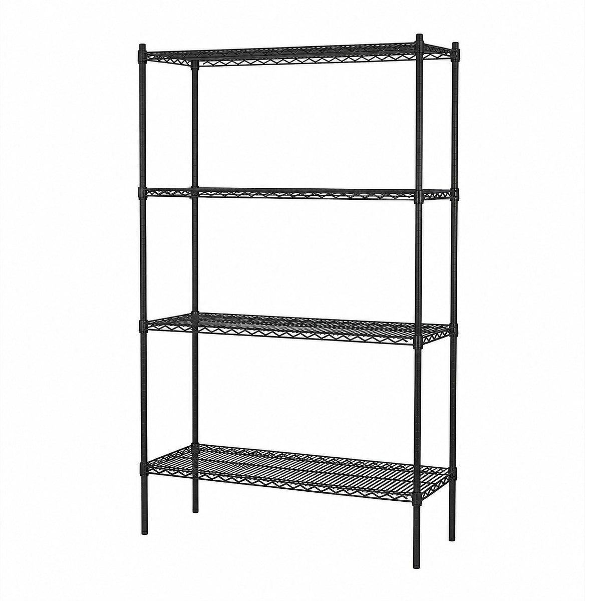 Shelf - TUBO (W 122 x D 36 x H 220 cm.) - Black