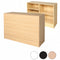 Slimline Disk, closed module, with 3 shelves, maple, W122 x D46 x H96 cm