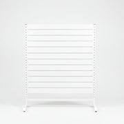 Panelgondol, enkeltsidet, standard panel, hvid. B127 x D40,5 x H147 cm