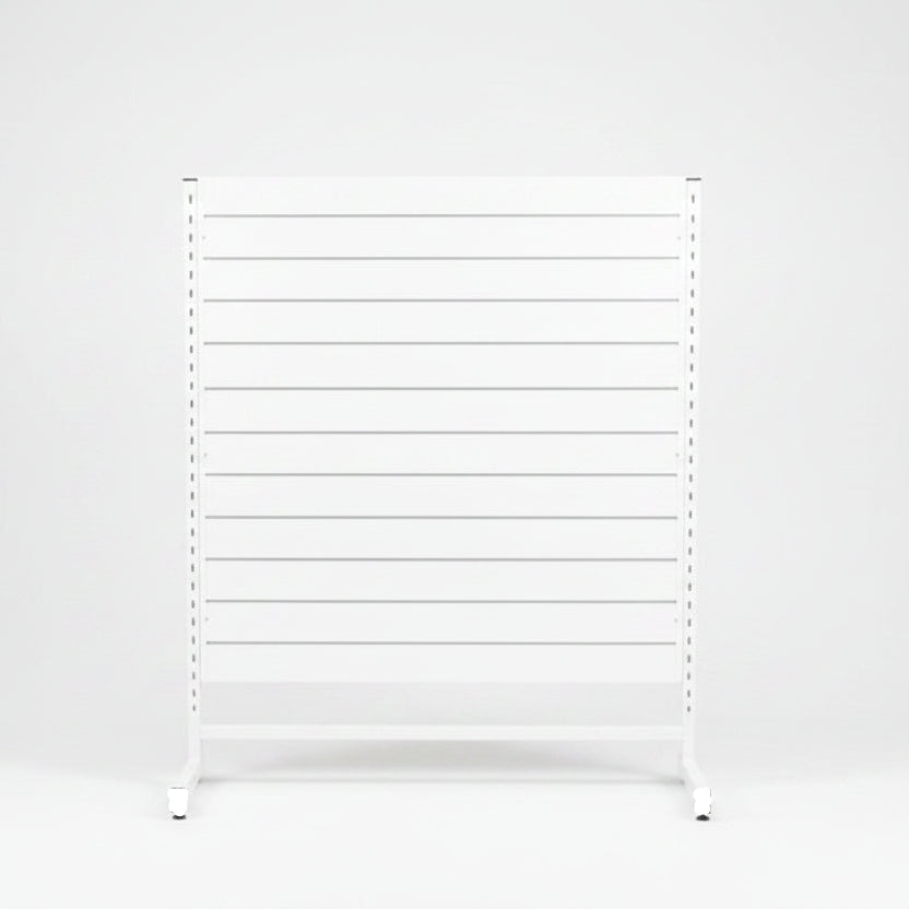 Panelgondol, enkeltsidet, standard panel, hvid. B127 x D40,5 x H147 cm