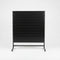 Panelgondol, enkeltsidet, standard panel, sort. sort, B127 x D40,5 x H147 cm