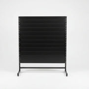 Panelgondol, enkeltsidet, standard panel, sort. sort, B127 x D40,5 x H147 cm