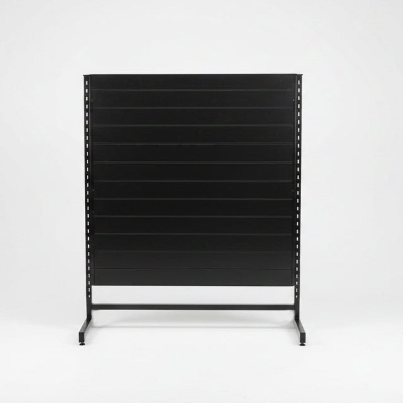 Panelgondol, enkeltsidet, standard panel, sort. sort, B127 x D40,5 x H147 cm