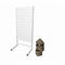 Panel gondola, single-sided, standard panel, white. W67 x D40.5 x H147 cm