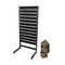 Panel gondola, single-sided, standard black panel. W67 x D40.5 x H147 cm
