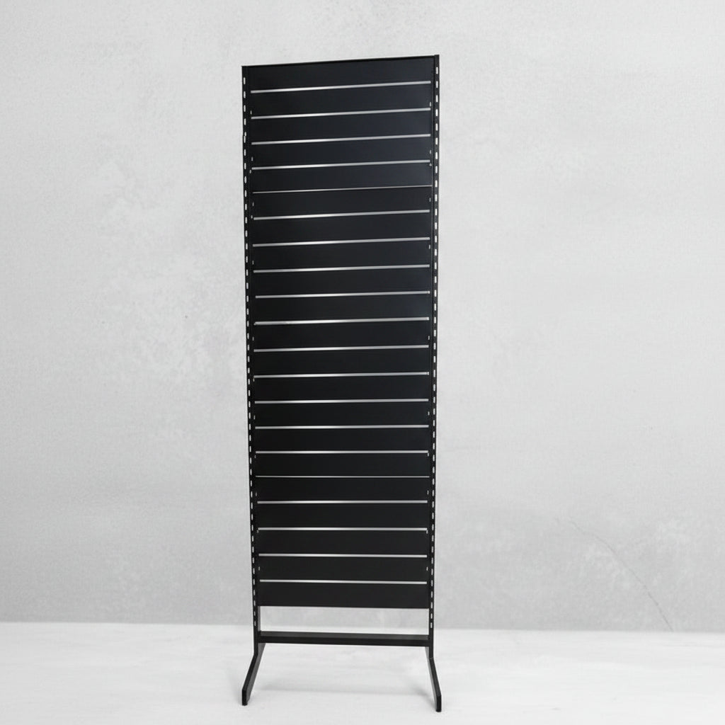 Panelgondol, enkeltsidet, standard panel, sort. B67 x D40,5 x H247 cm