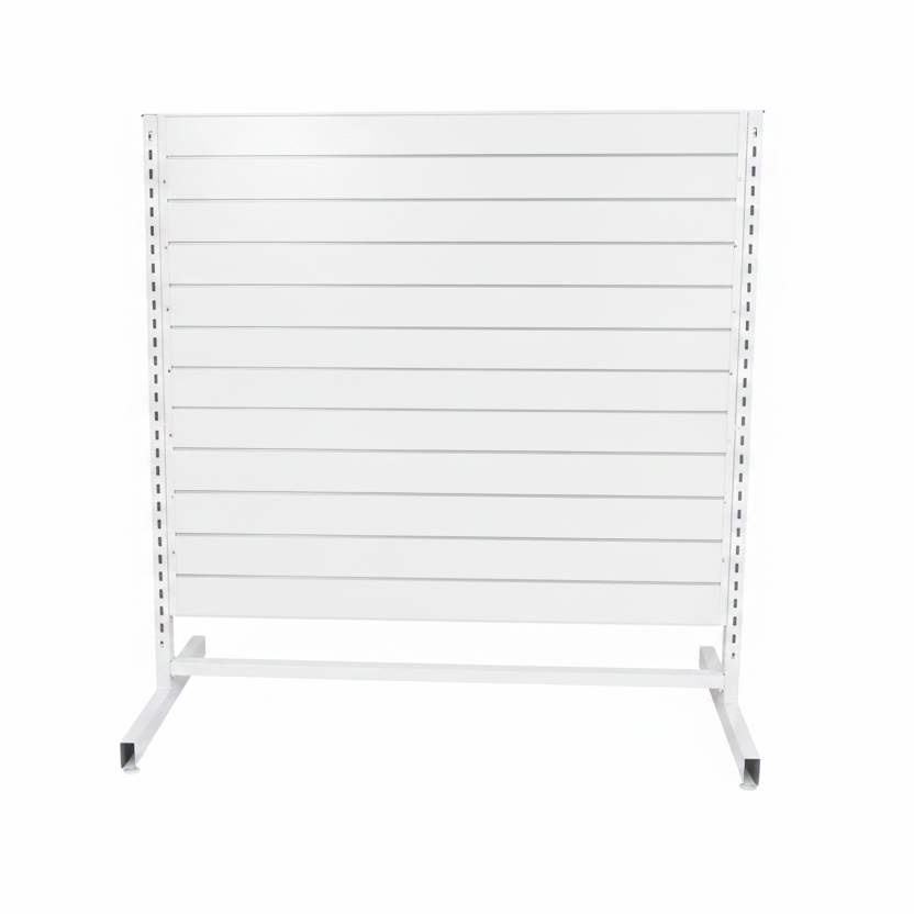 Panelgondol, dobbeltsidet, standard panel, hvid. hvid, B127 x D76 x H147 cm
