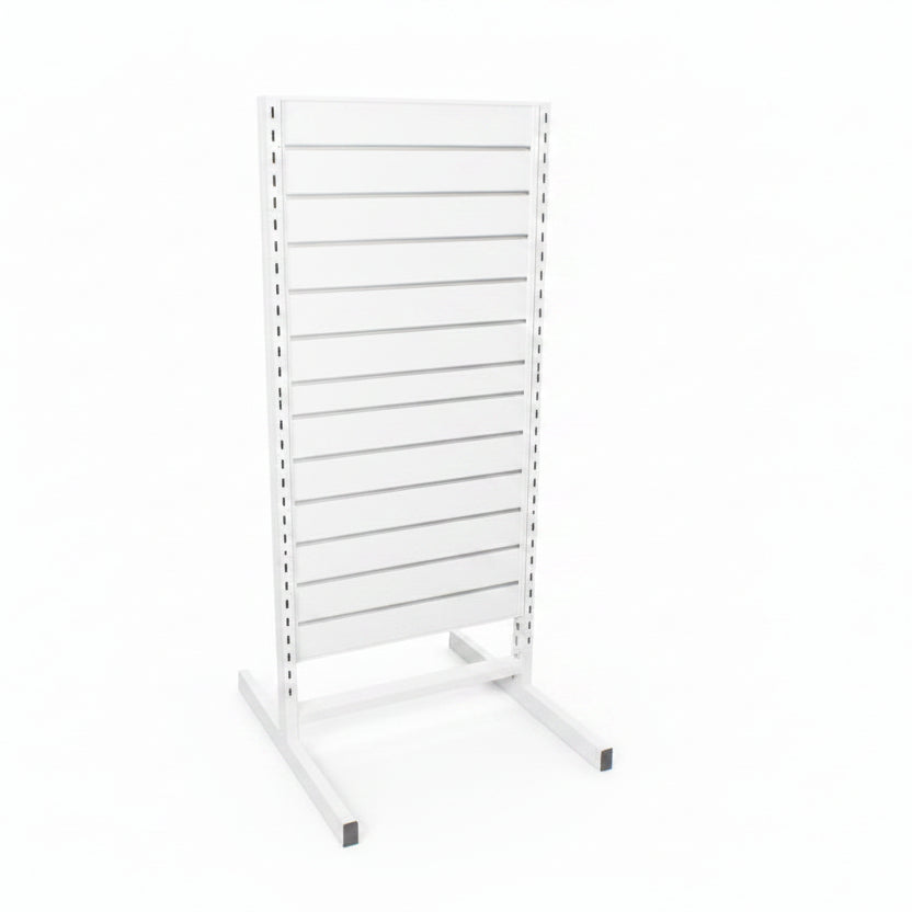 Panelgondol, dobbeltsidet, standard panel, hvid. B67 x D76 x H147 cm