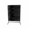 Panelgondol, enkeltsidet, standard panel, sort, sort, B127 x D40,5 x H217 cm