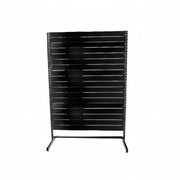 Panelgondol, enkeltsidet, standard panel, sort, sort, B127 x D40,5 x H217 cm