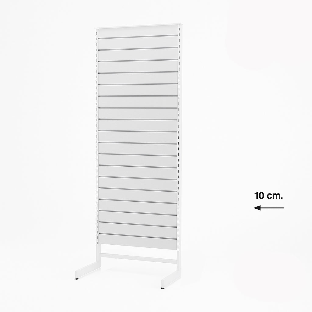 Panelgondol, enkeltsidet, standard panel, hvid. B67 x D40,5 x H217 cm