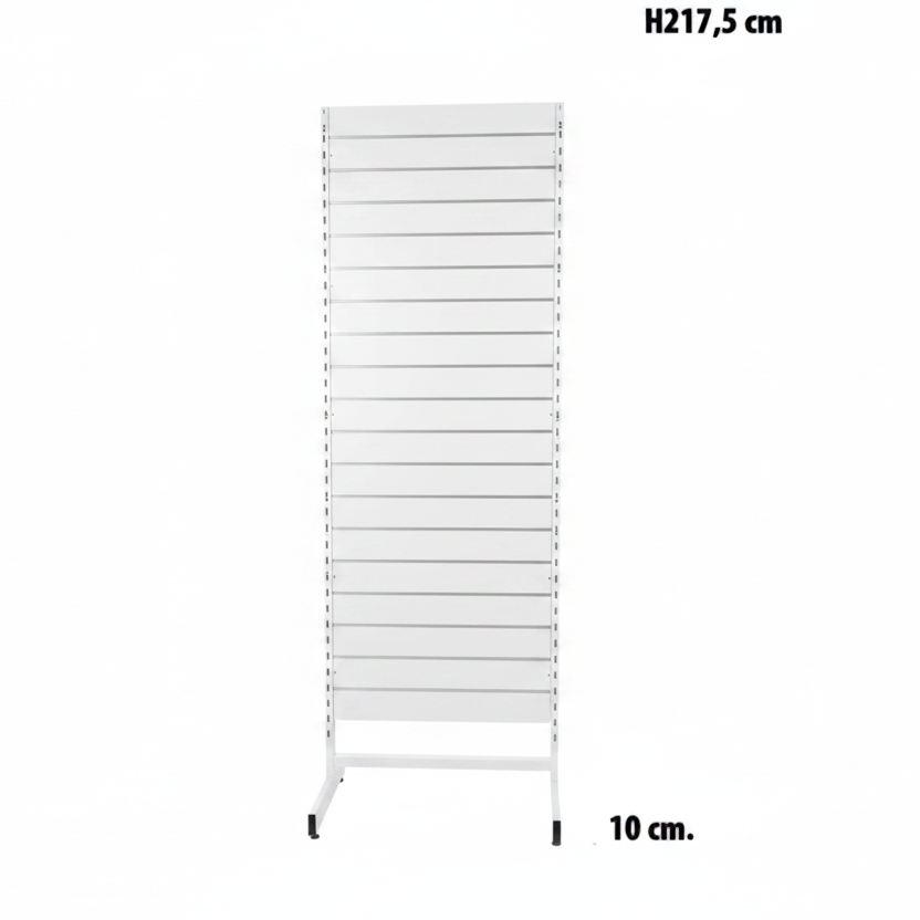 Panelgondol, enkeltsidet, standard panel, hvid. B67 x D40,5 x H217 cm