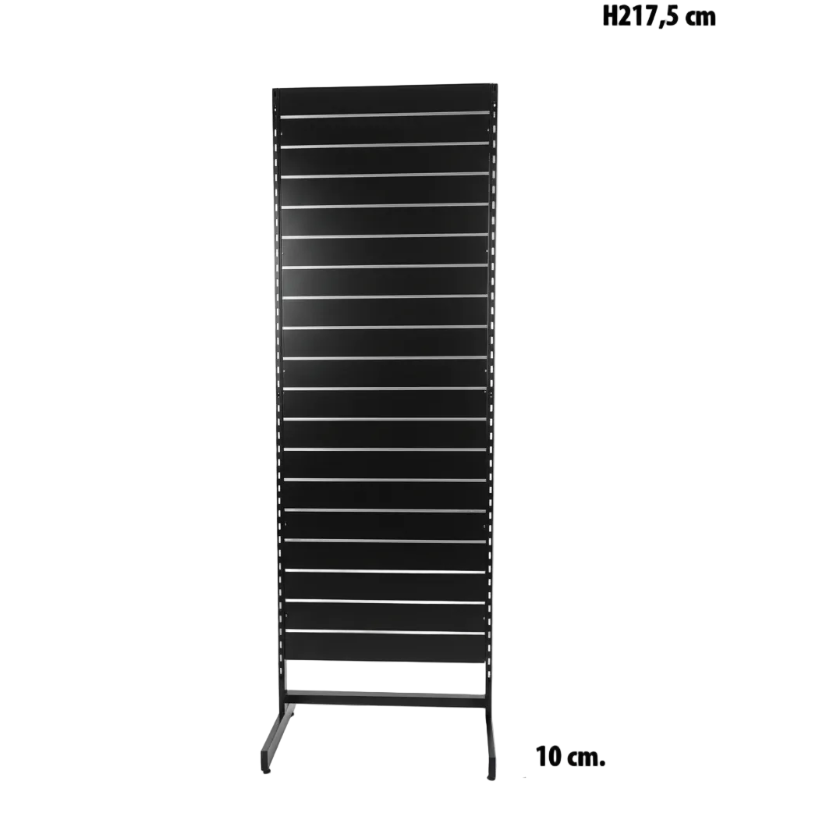 Panelgondol, enkeltsidet, standard panel, sort, B67 x D40,5 x H217 cm