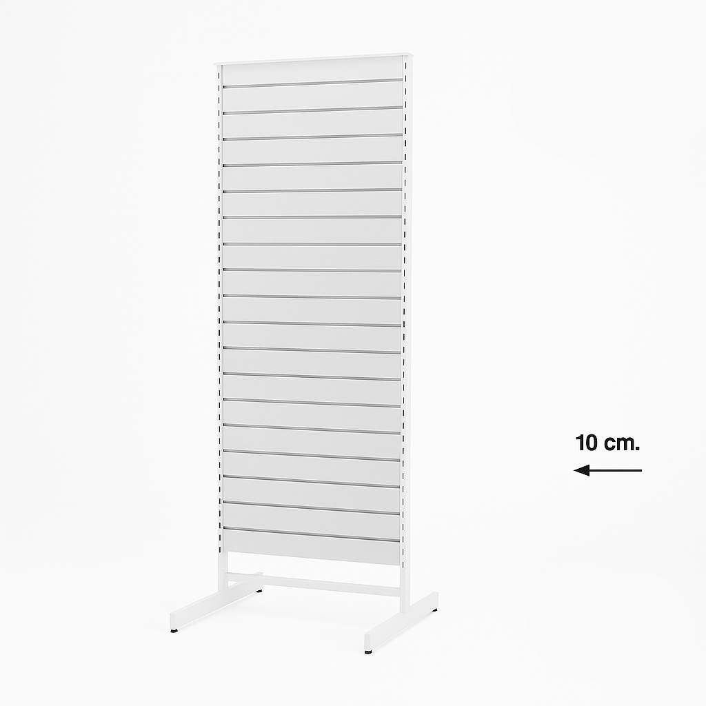 Panelgondol, dobbeltsidet, standard panel, hvid, hvid, B67 x D76 x H217 cm