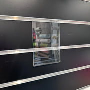 Sign holder, for panel, acrylic - A6