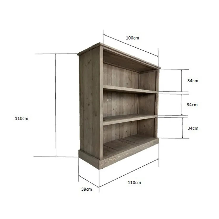 Graywood, reol, med 2  hylder. H119 cm