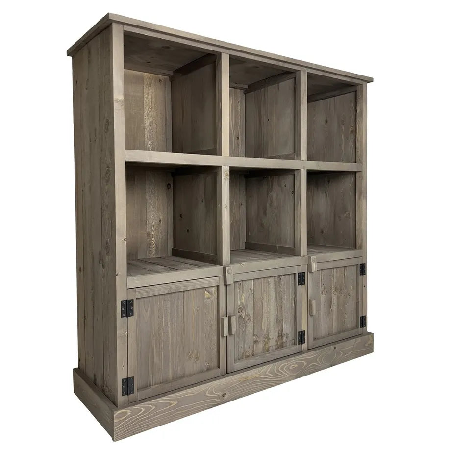 Graywood, hylla, við 6 rúmum og 3 skápi. H110 cm