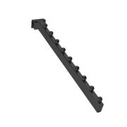 Skjørt framhang m/ 9 kúlur. Svart, multi-viðlegg - 12 mm