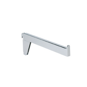 Straight front hanger for wall rail - Chrome, multi-accessory - 12 mm