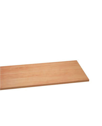 Melaminhylde, lige, sort, 19 mm, 61 x 37 cm