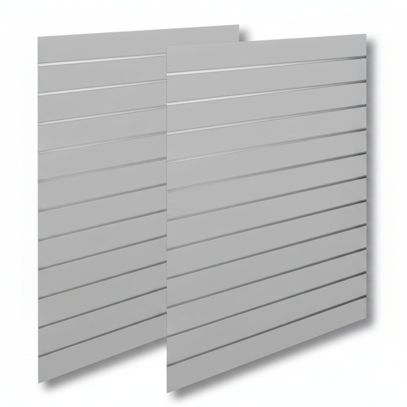 Rillepanel - Standard ( 120 x 240 cm.) - Grå med alulister