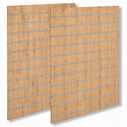 Rillepanel - Standard ( 120 x 240 cm.) - Eg-Look med alulister