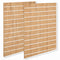 Rillepanel - Standard ( 120 x 240 cm.) - Eg-Look med Plastlister i hvid