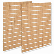 Rillepanel - Standard ( 120 x 240 cm.) - Eg-Look med Plastlister i hvid