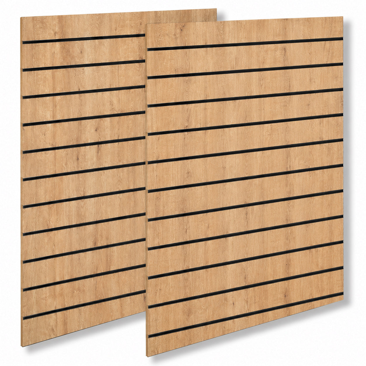 Rillepanel - Standard ( 120 x 240 cm.) - Eg-Look alulister i sort