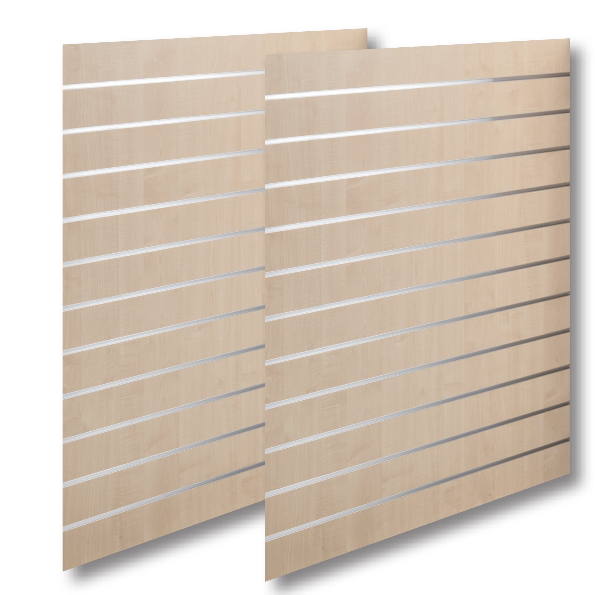Panel við rillum - standard ( 120 x 240 cm.) - løn við alulistum - 2. sortering