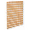 Rillepanel - Standard ( 120 x 120 cm.) - Eg-look med plastlister i hvid
