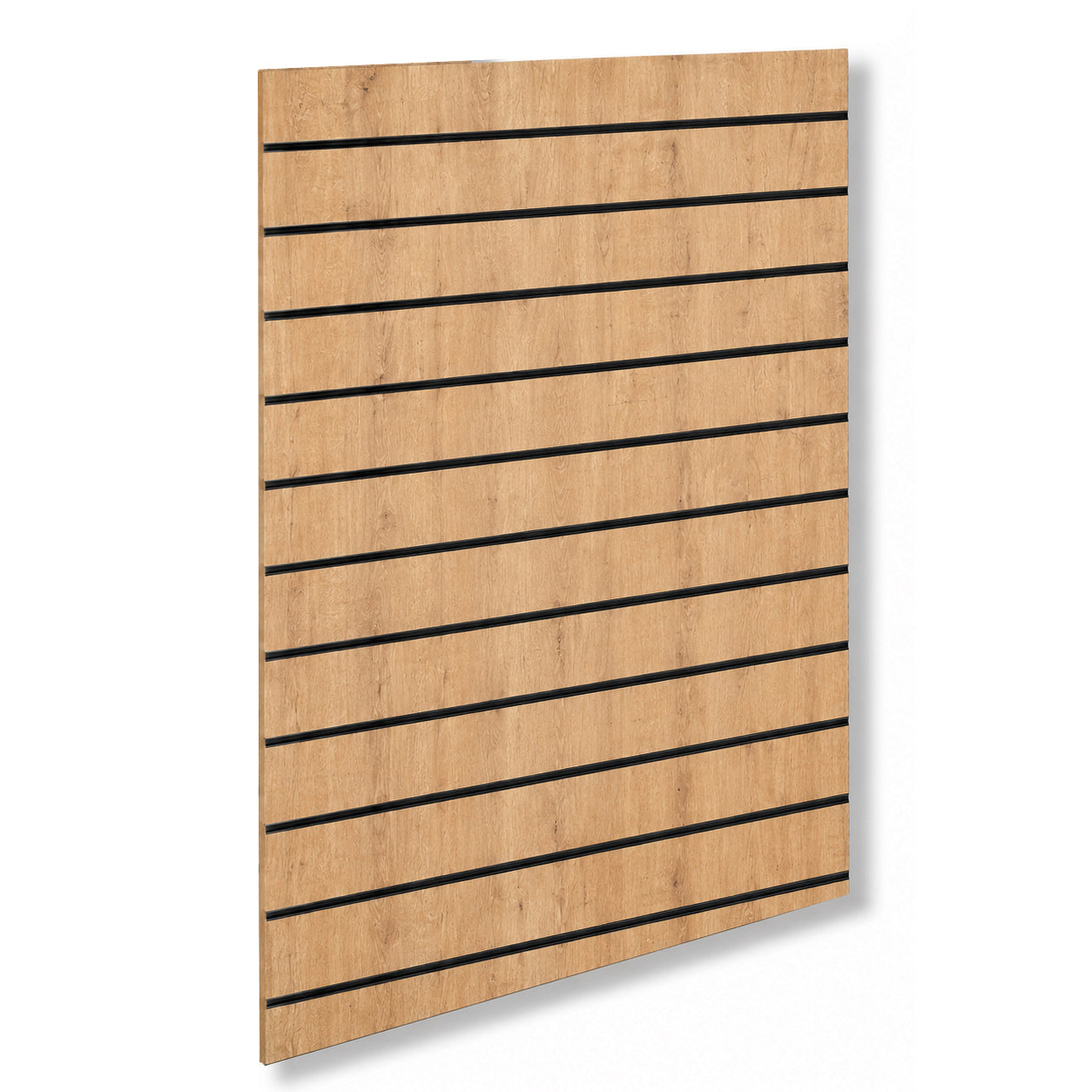 Rillepanel - Standard ( 120 x 120 cm.) - Eg-Look med alulister i sort