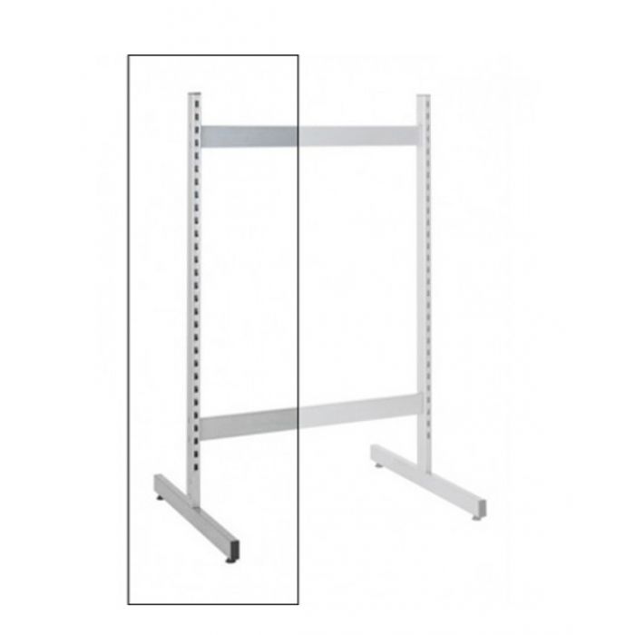 T-pylväs, musta, jalusta 75 cm, 140 cm