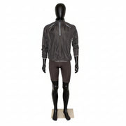 Herremannequin, model C med lige arme, hoved, sort. Standard